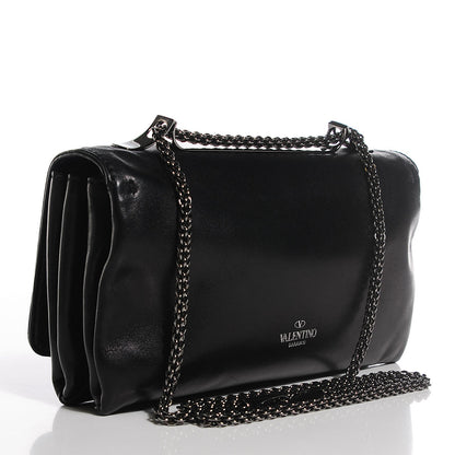 Valentino Garavani Nappa Crystal Encrusted Studs Va Va Voom Shoulder Bag Black 3 of 8