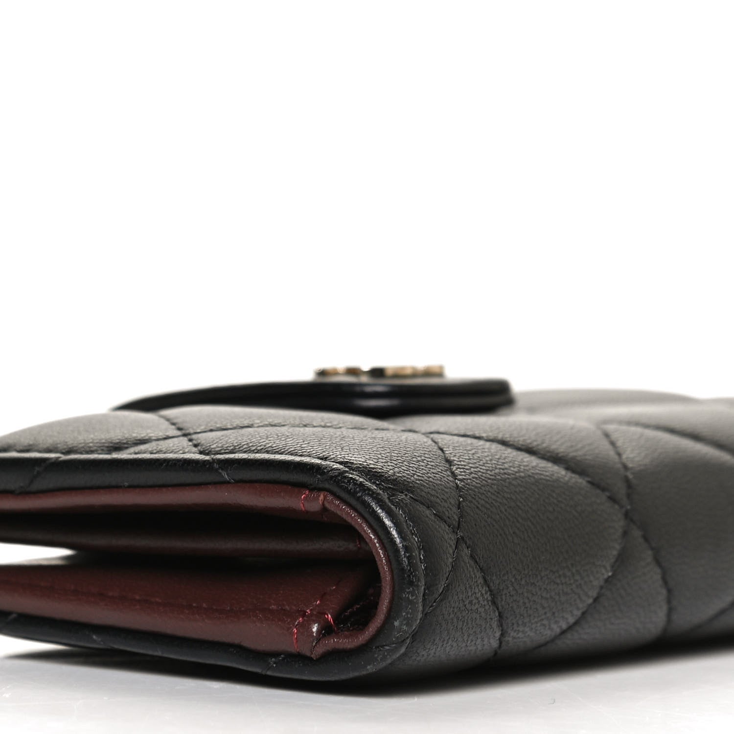Chanel Lambskin Quilted Small Classic Wallet Black 7 of 8