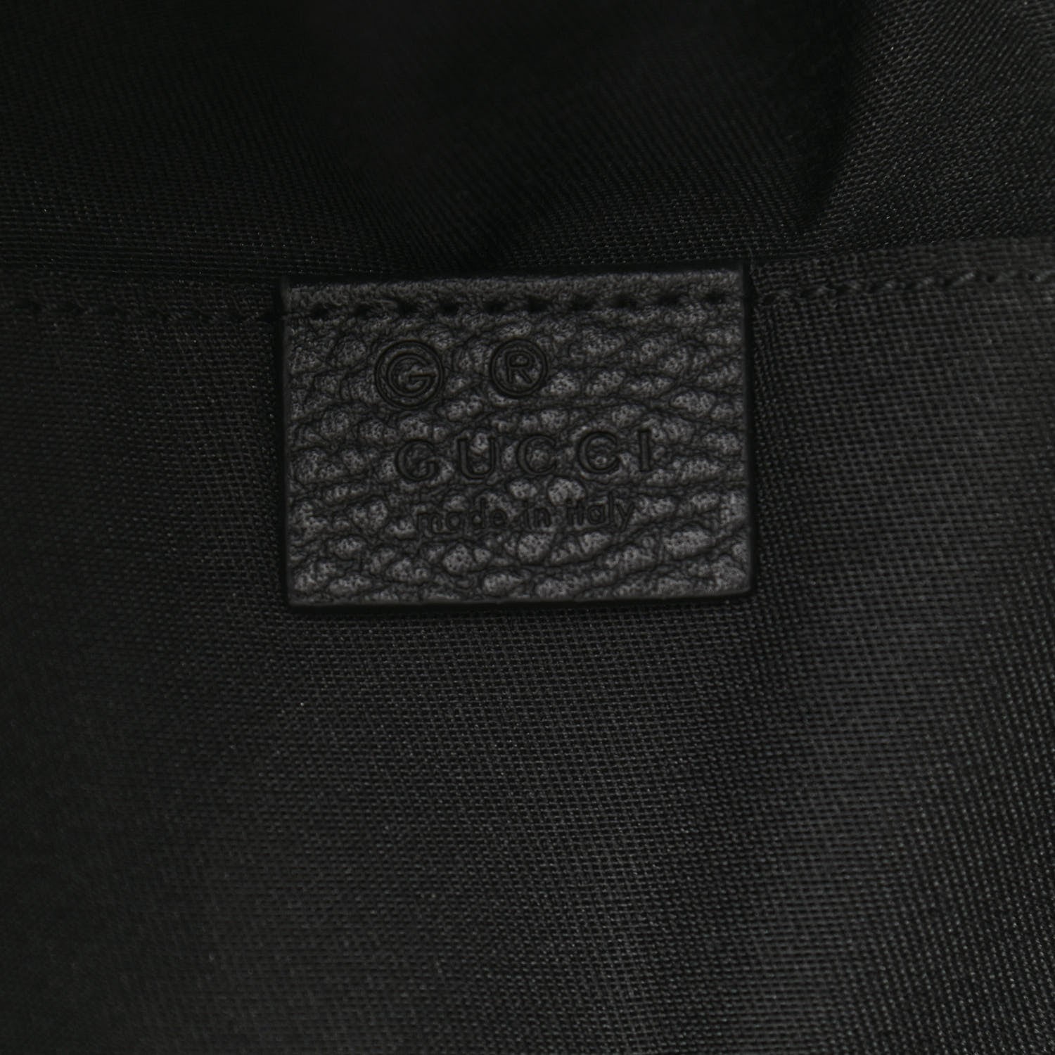 Gucci Nylon Monogram Fanny Pack Belt Bag Black 6 of 10