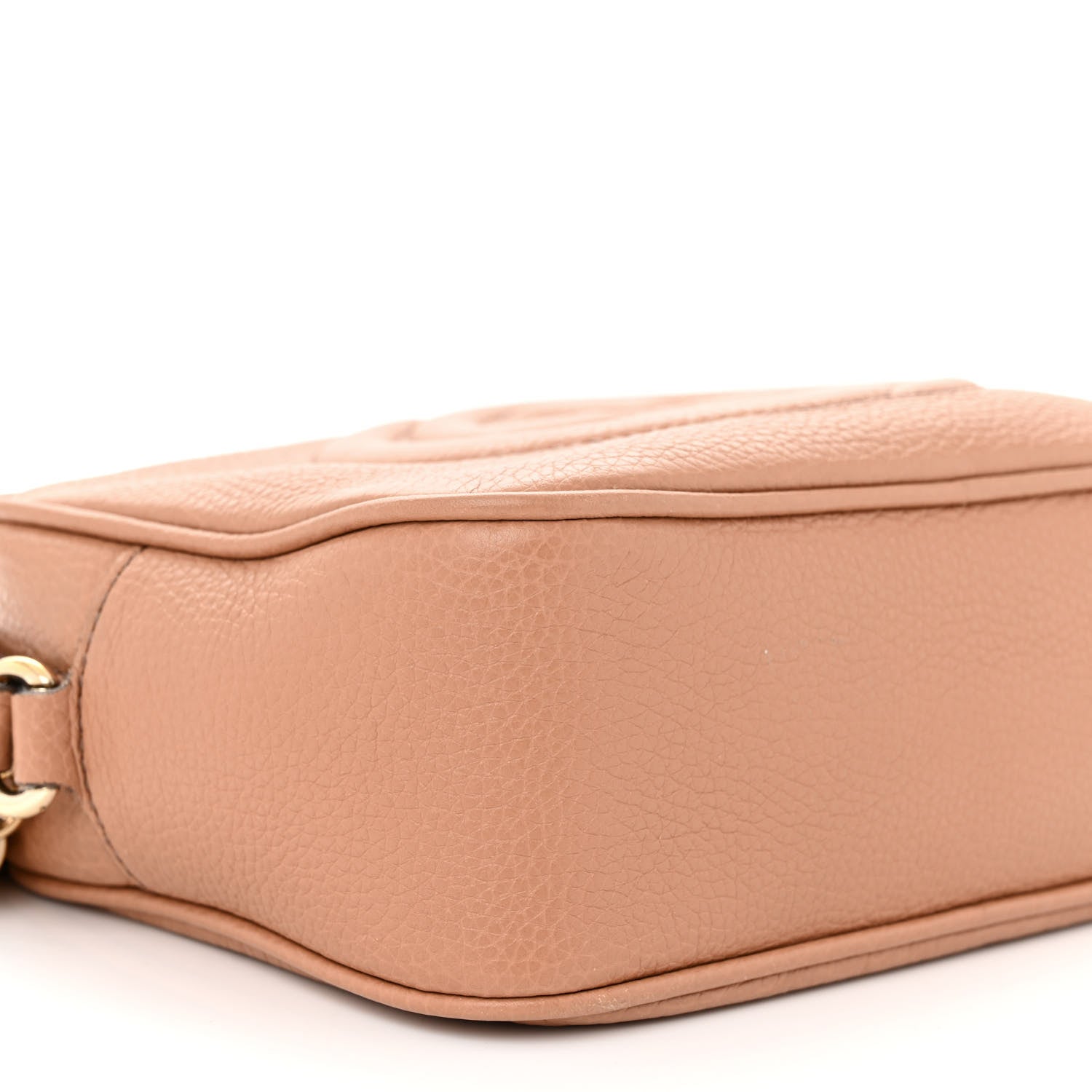 Gucci Pebbled Calfskin Small Soho Disco Bag Camelia 9 of 10