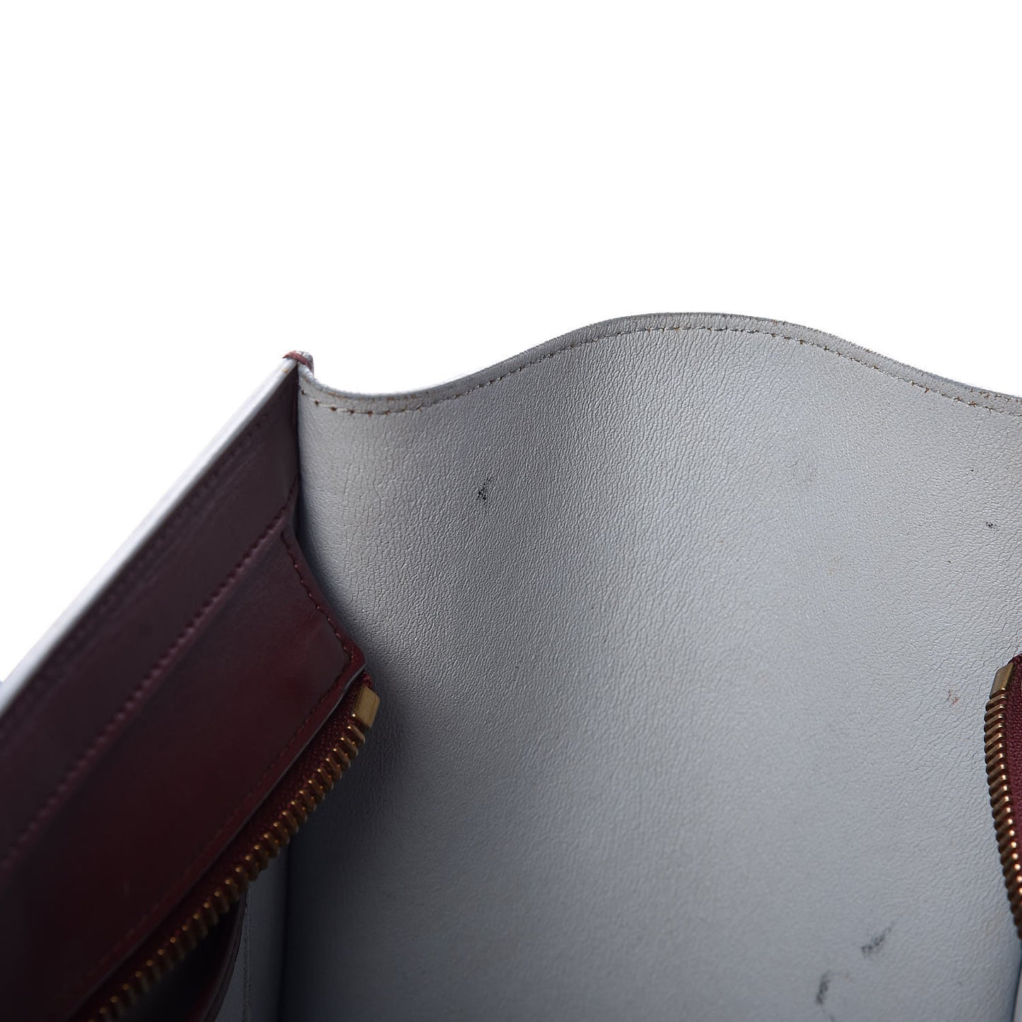 Palmelato Micro Luggage Burgundy Azur Blue