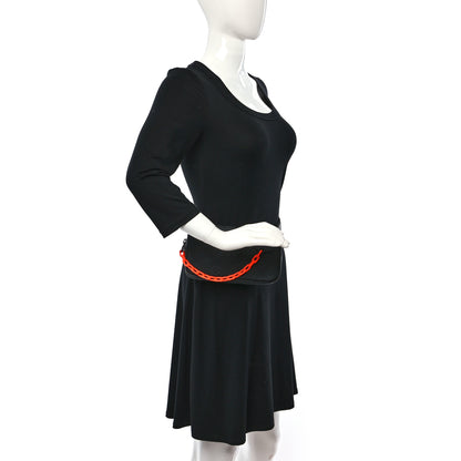 Louis Vuitton Taurillon Monogram Uniformes Solar Ray Soft Pochette Volga Belt Bag Black 2 of 9