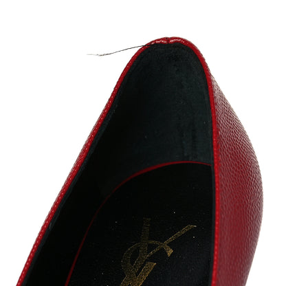 Saint Laurent Vernigolf Tribtoo Platform 80 Pumps 36.5 Red 9 of 10