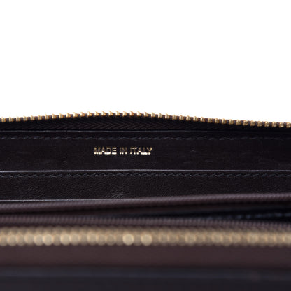 Burberry Haymarket Check Large Ziggy Zip Around Wallet Chocolate 7 of 9