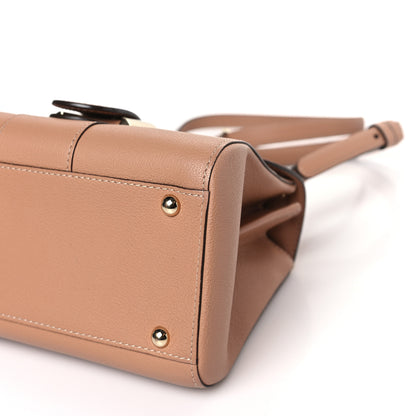 Delvaux Grained Calfskin Mini Brillant Satchel Nude 9 of 9