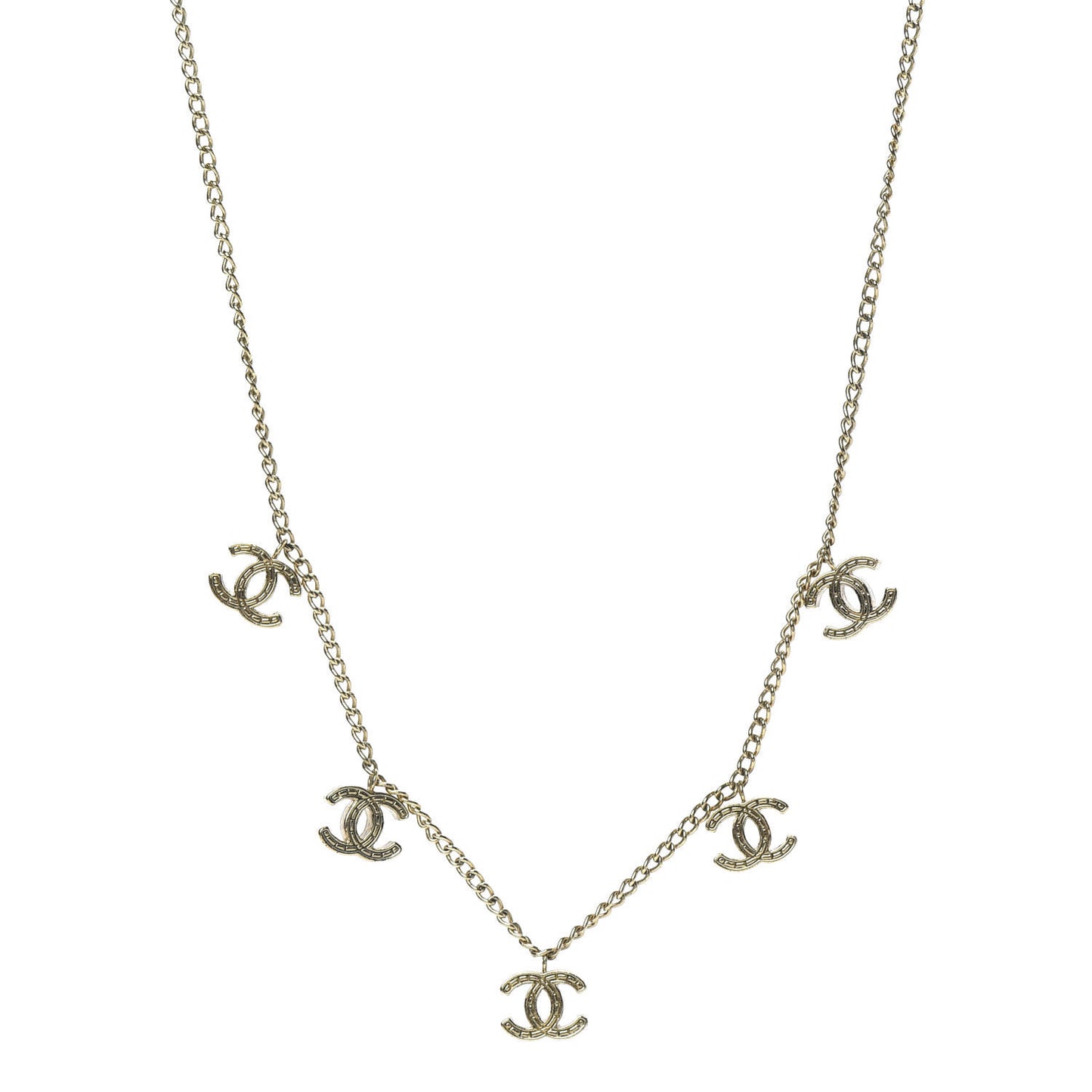 CC Chain Short Necklace Gold