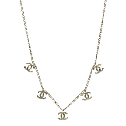 Chanel CC Chain Short Necklace Gold 1 of 5