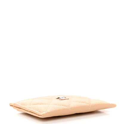 Chanel Caviar Quilted Card Holder Beige 4 of 9