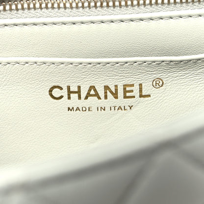 Chanel Lambskin Quilted Small Sweet Camellia Flap Light Blue 6 of 10
