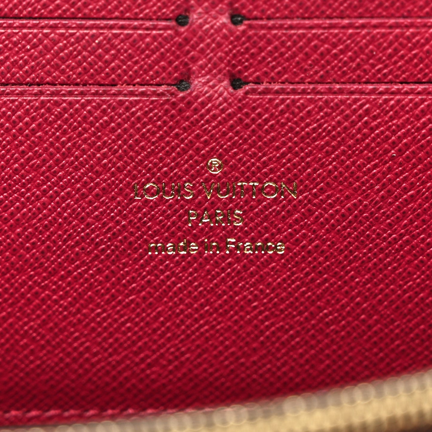 Monogram Clemence Wallet Fuchsia