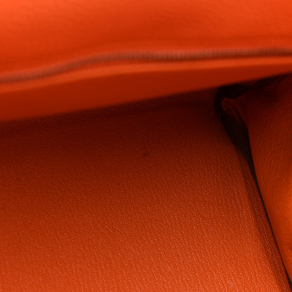 Hermes Togo Kelly Retourne 35 Orange 11 of 18