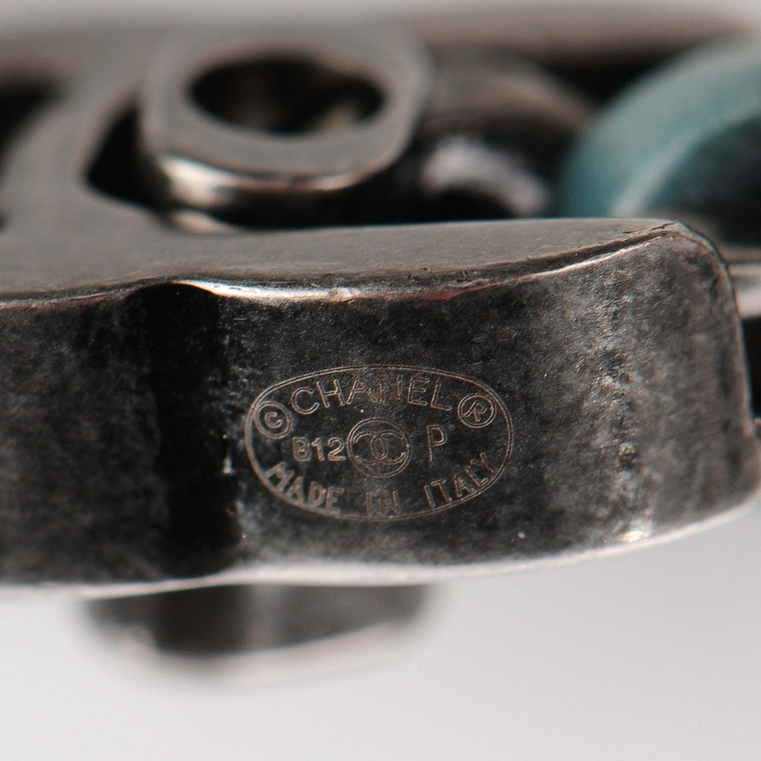 Chanel Lambskin CC Turnlock Chain Bracelet Turquoise 5 of 6