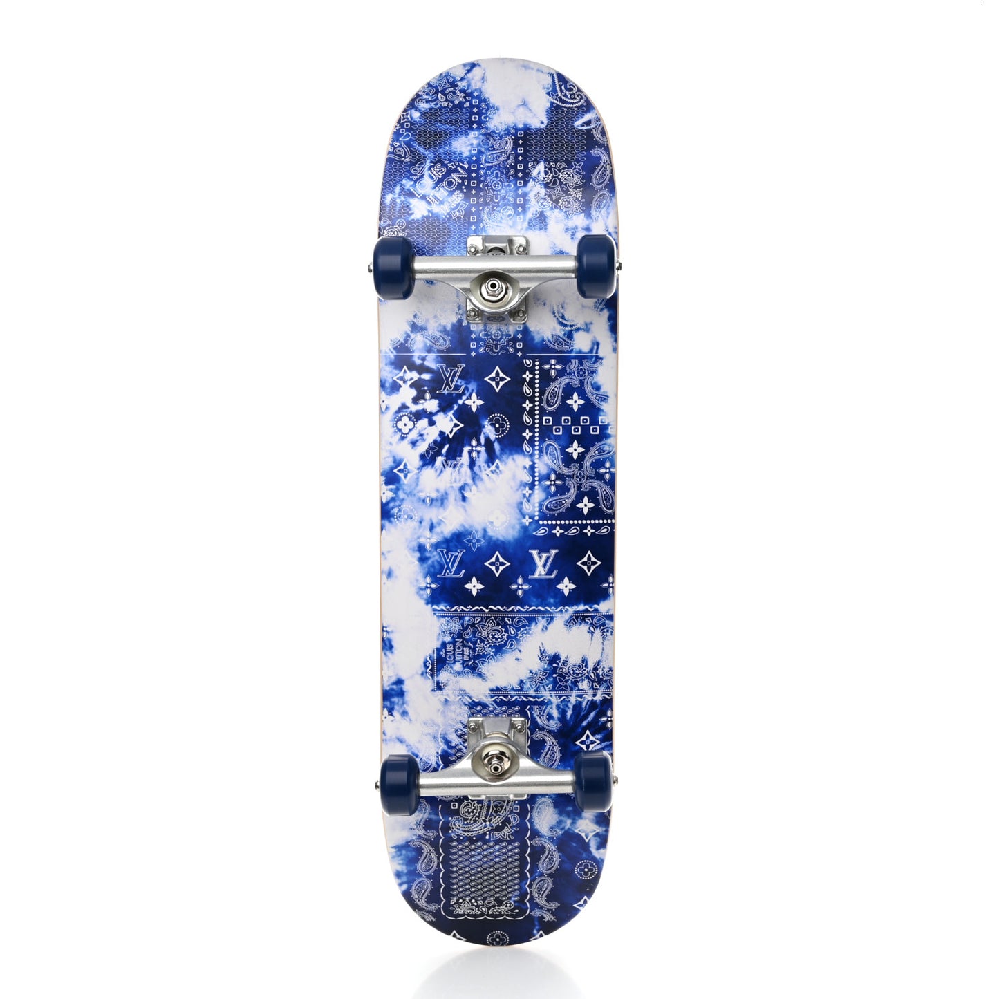 Monogram Bandana Maple Wood Skateboard Blue