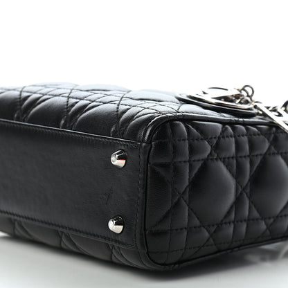 Christian Dior Lambskin Cannage Mini Lady Dior Black 8 of 8