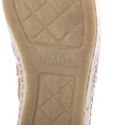 Chanel Patent CC Espadrilles 36 Beige 8 of 9