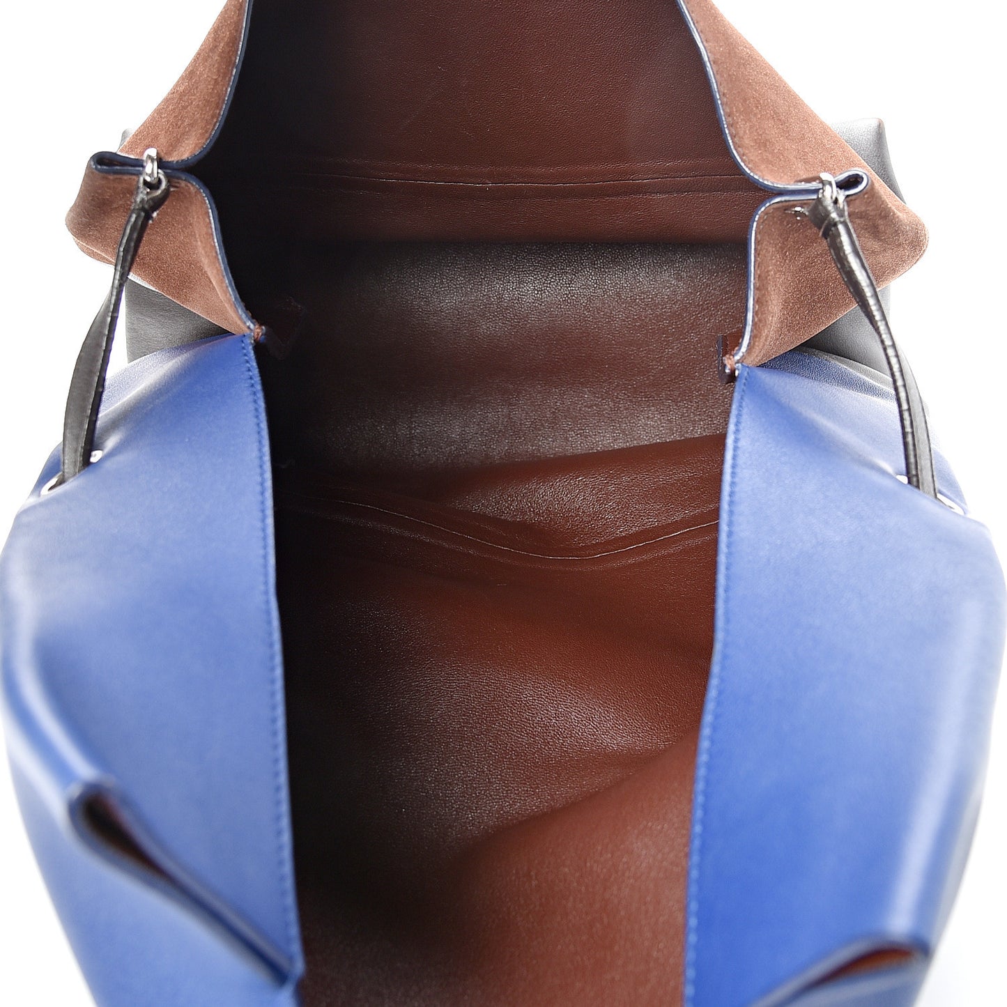 Calfskin Suede All Soft Shoulder Bag Indigo