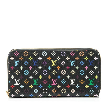 Louis Vuitton Monogram Multicolor Zippy Wallet Black Grenade 1 of 7