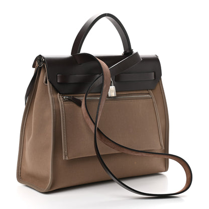 Hermes Vache Hunter Toile Herbag Zip 31 PM Etoupe Ebene 3 of 9