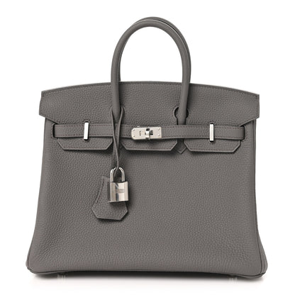 Hermes Togo Birkin 25 Etain 1 of 11