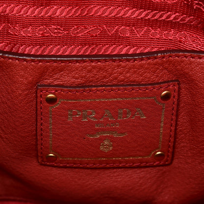 Prada Vitello Daino Hobo Rosso 6 of 19