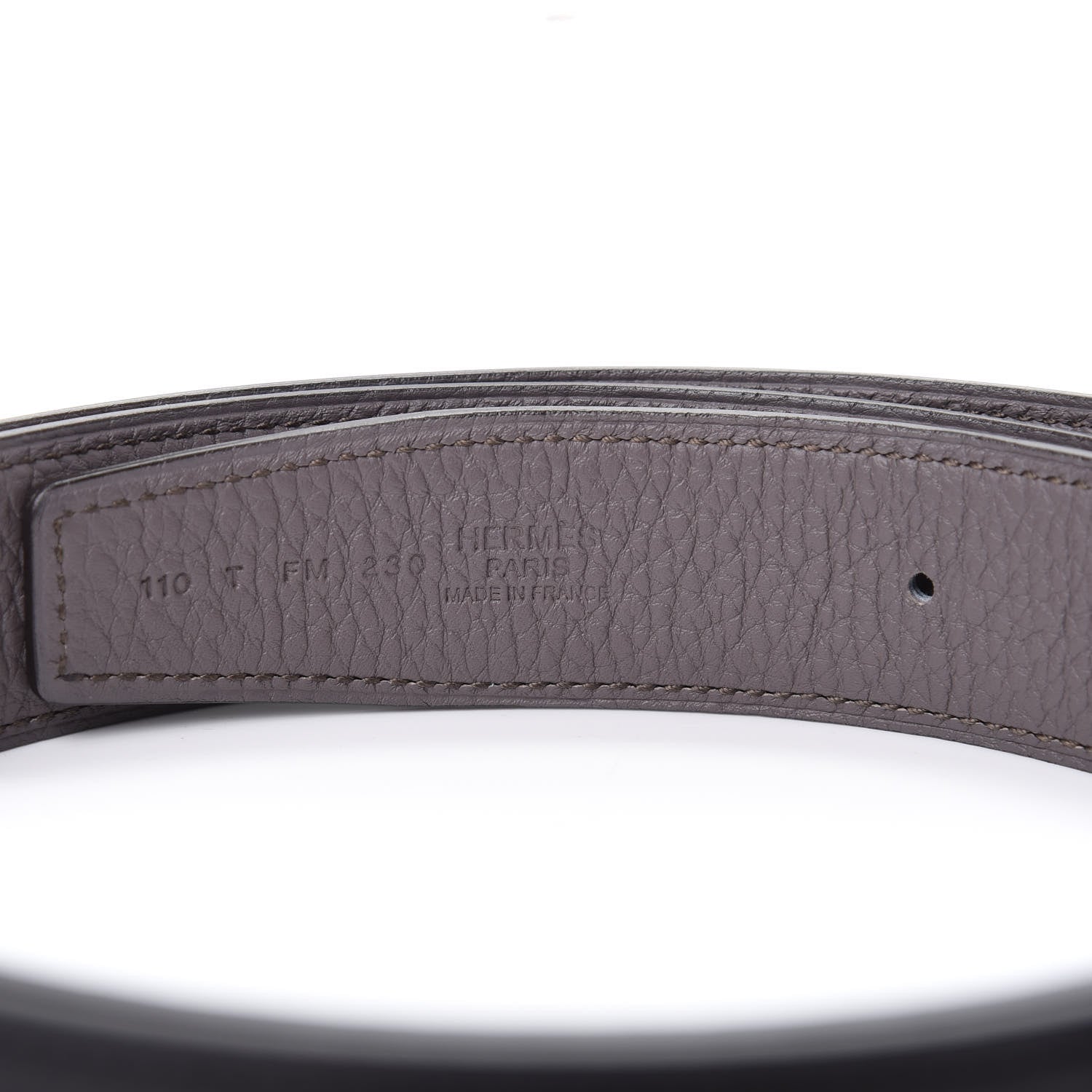 Hermes Box Togo 32mm H Belt 110 Black Etain 3 of 7
