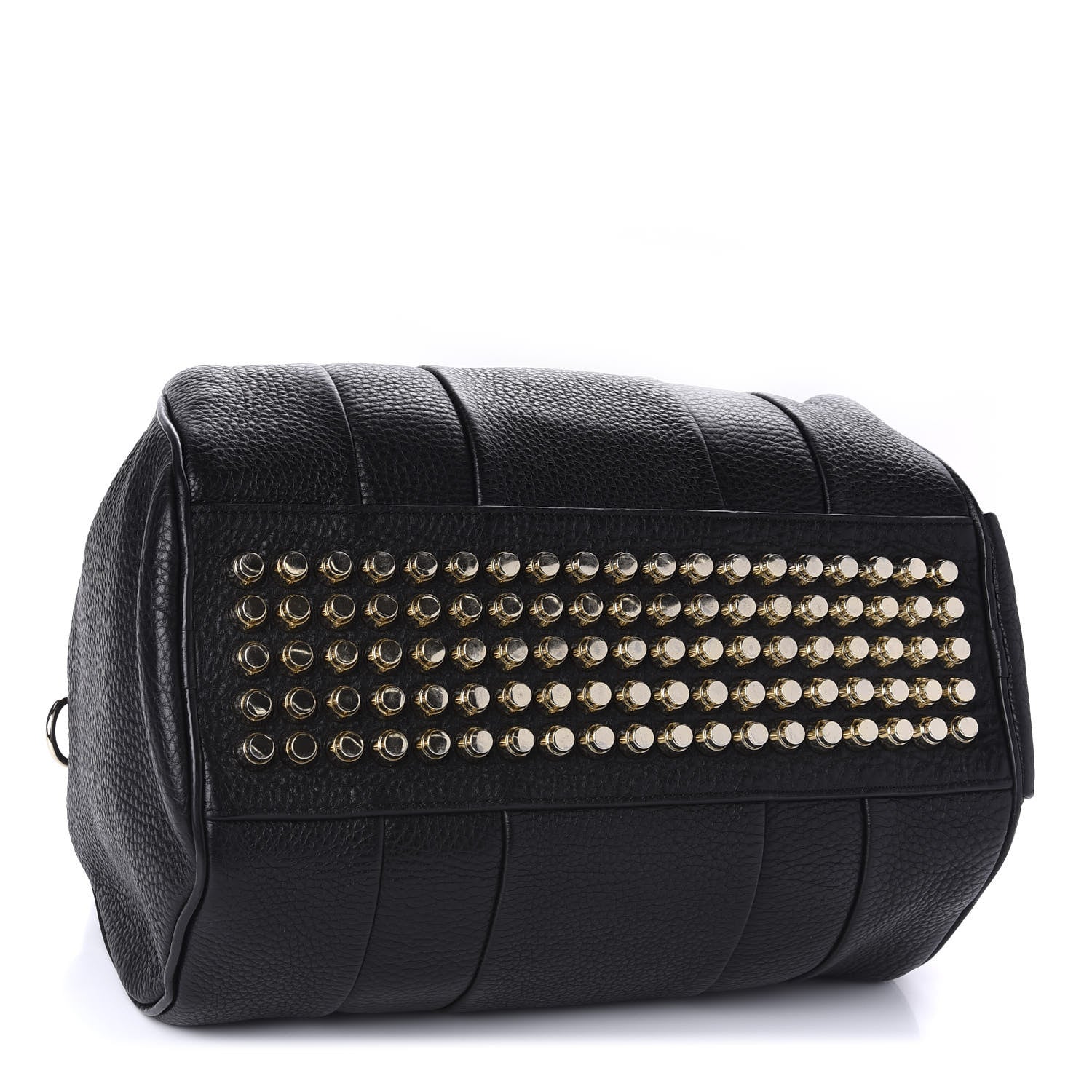 Alexander Wang Pebbled Lambskin Rocco Black Pale Gold Hardware 4 of 9