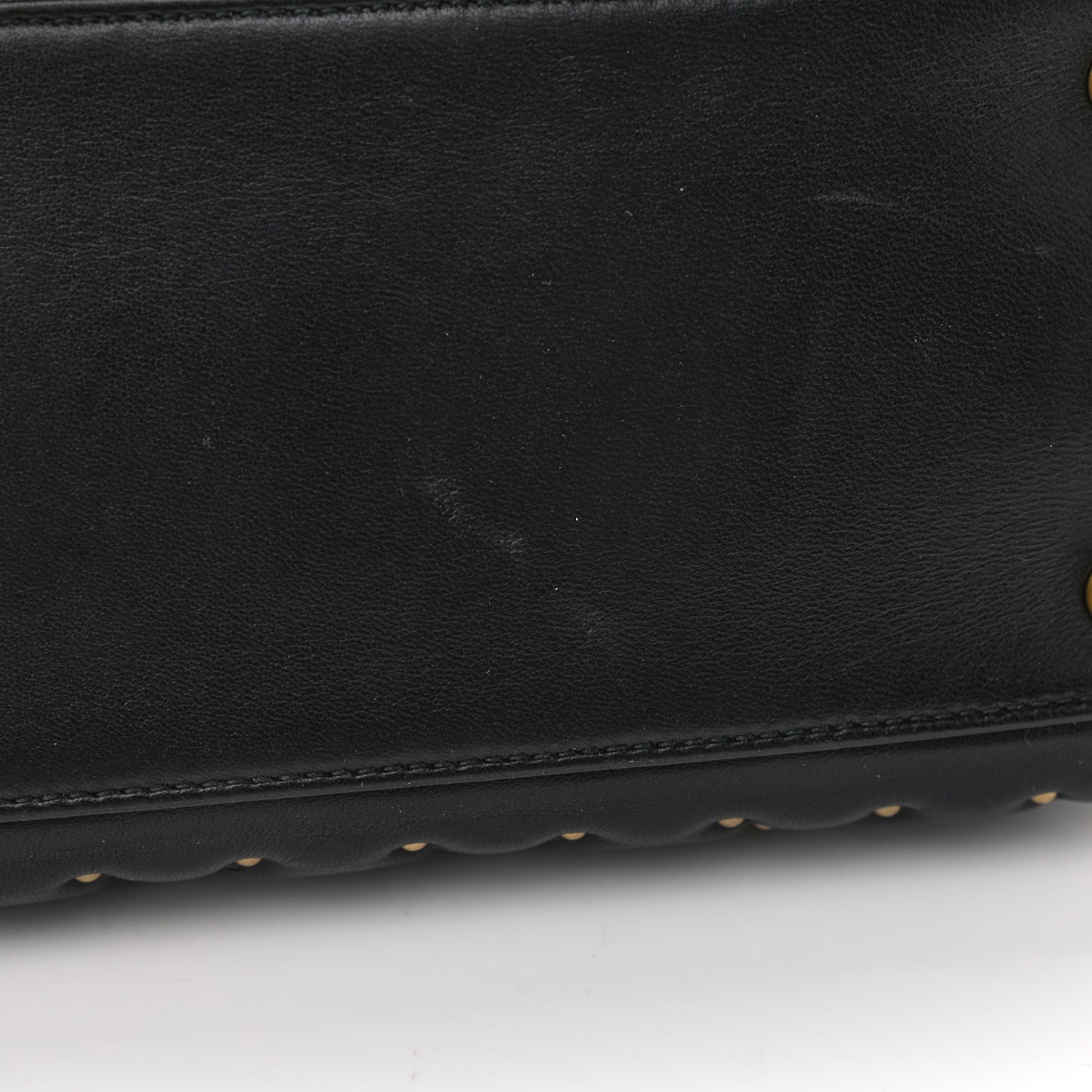 Lambskin Cannage Studded Medium Supple Lady Dior Black