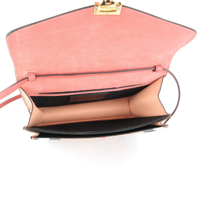 Burberry Derby Calfskin House Check Small Macken Crossbody Bag Copper Pink 5 of 8