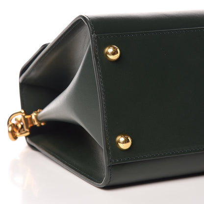 Dolce & Gabbana Calfskin Welcome Satchel Dark Green 8 of 9