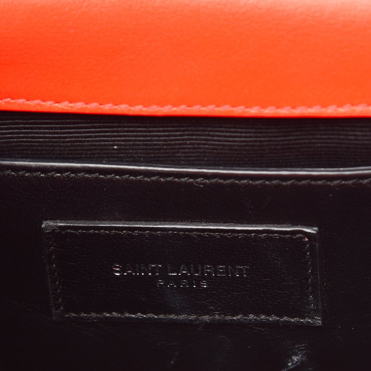 Smooth Calfskin Monogram Small Kate Satchel Neon Orange