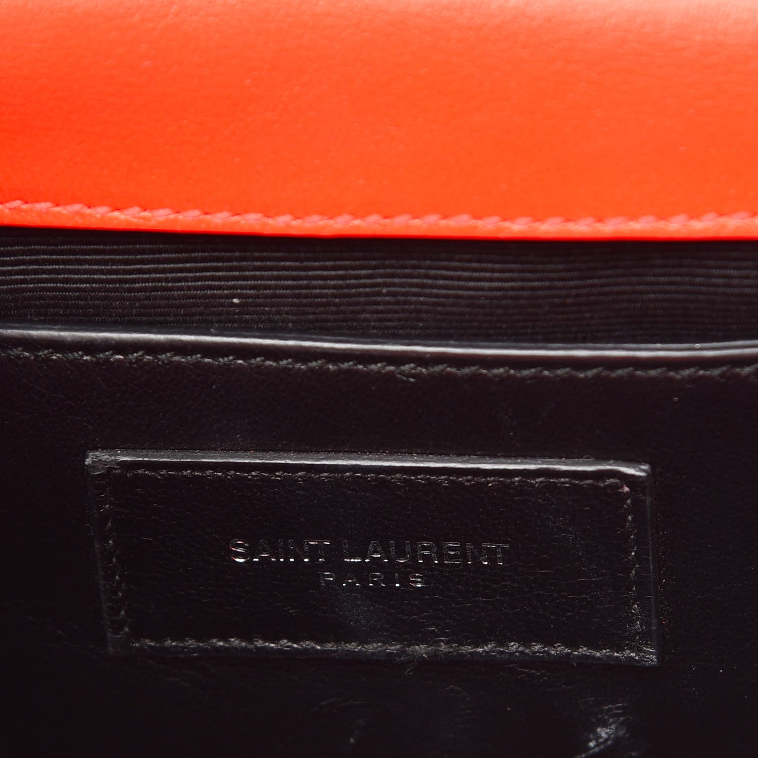 Saint Laurent Smooth Calfskin Monogram Small Kate Satchel Neon Orange 6 of 15