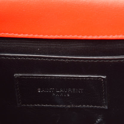 Saint Laurent Smooth Calfskin Monogram Small Kate Satchel Neon Orange 6 of 15