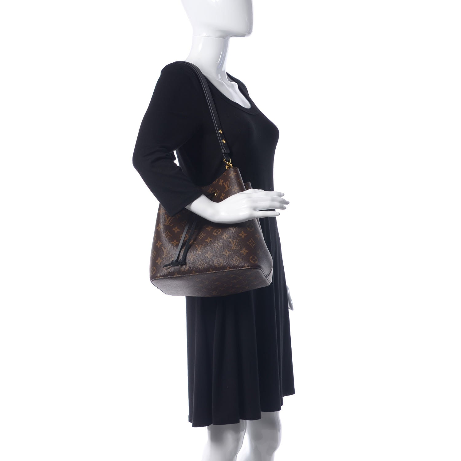 Louis Vuitton Monogram Neonoe MM Black 2 of 12