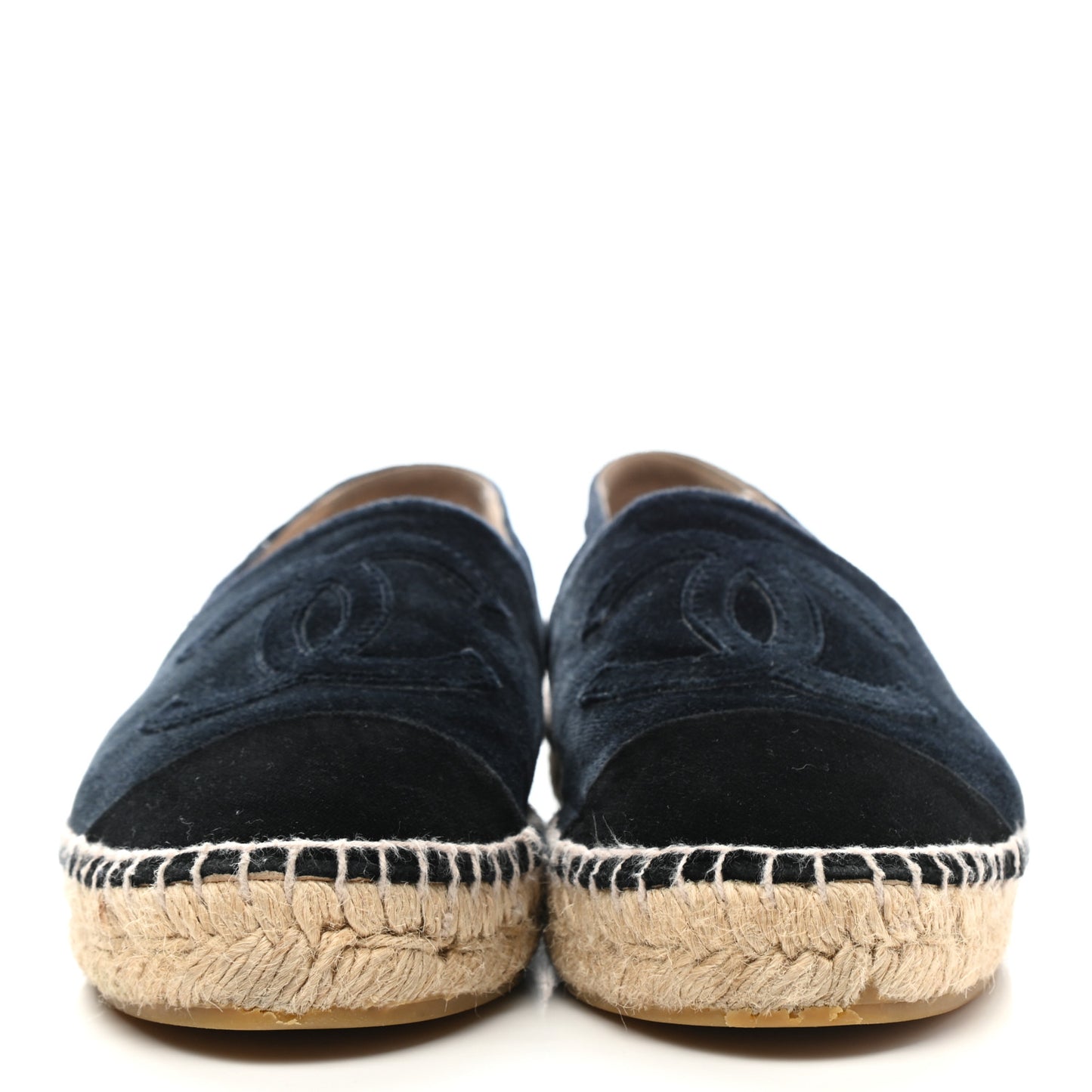 Velvet CC Espadrilles 37 Dark Navy Black