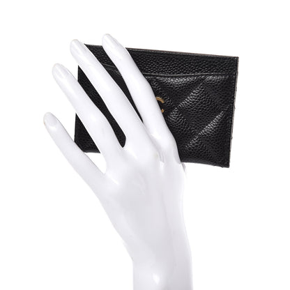 Chanel Caviar Quilted Card Holder Black 2 of 9