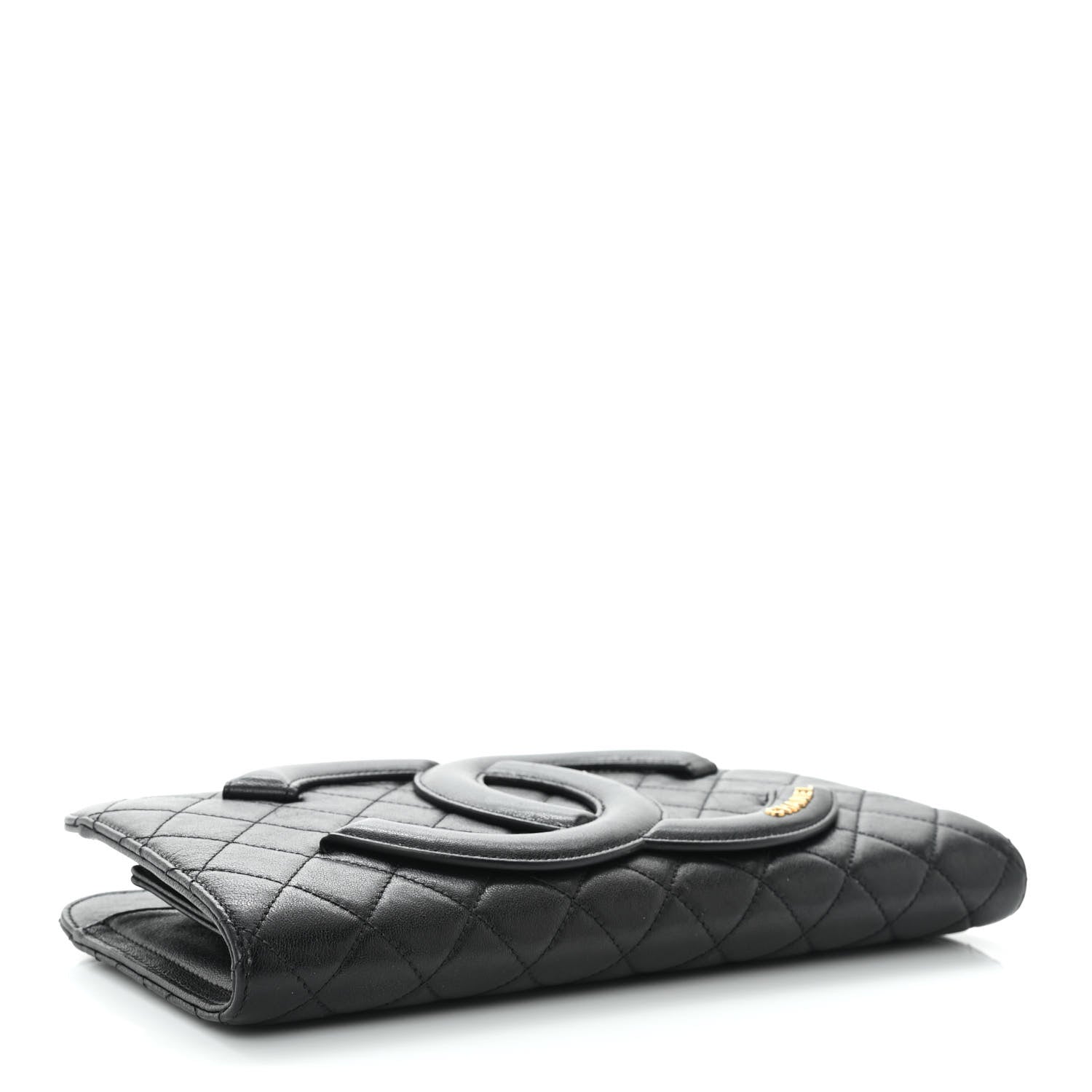 Chanel Lambskin Quilted Coco Midnight Clutch Black 5 of 11