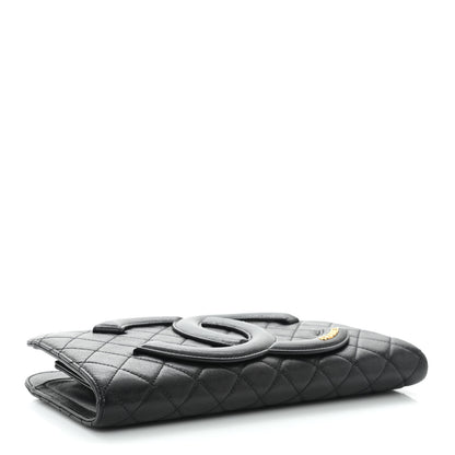 Chanel Lambskin Quilted Coco Midnight Clutch Black 5 of 11