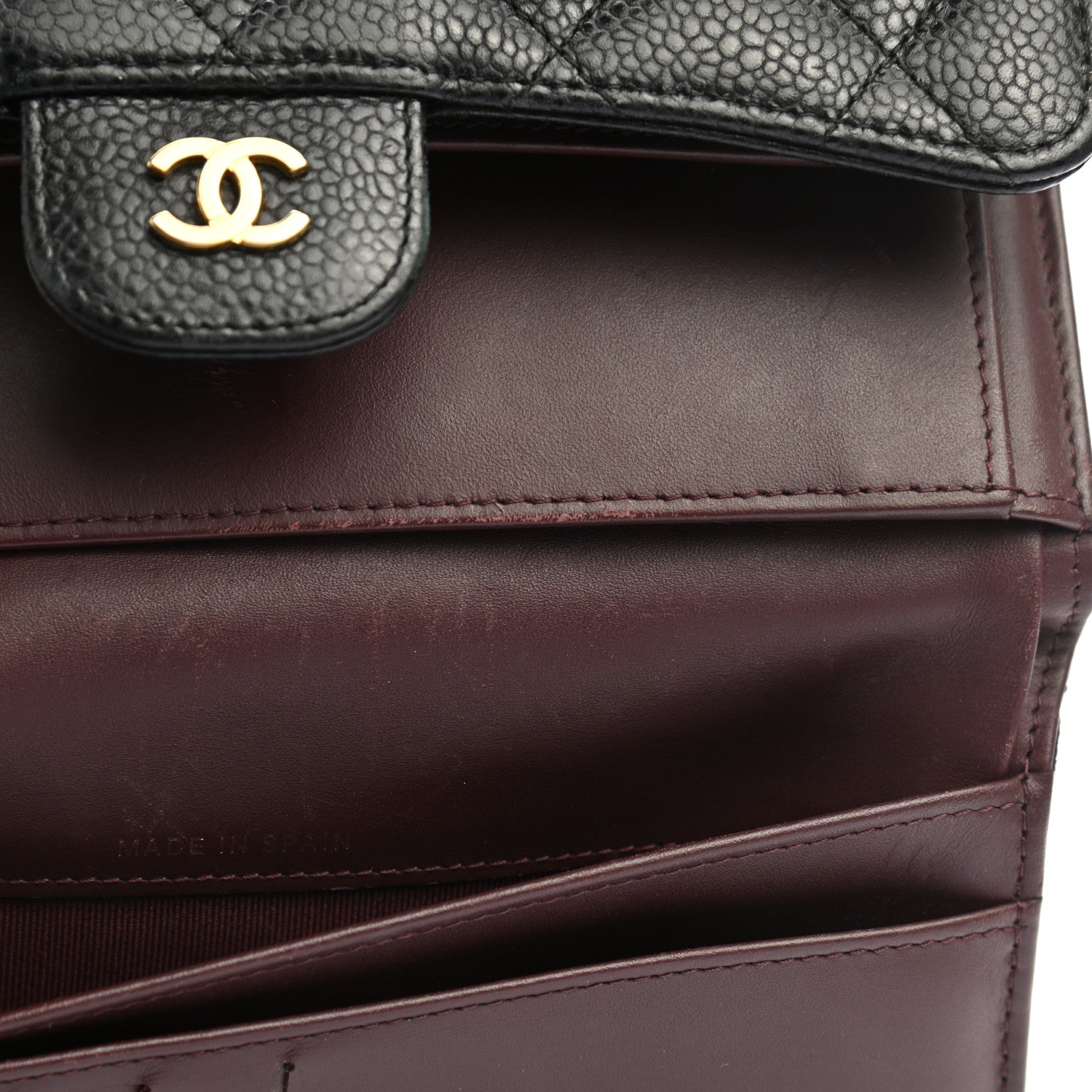 Chanel Caviar Quilted Large Flap Wallet Black 13 of 15