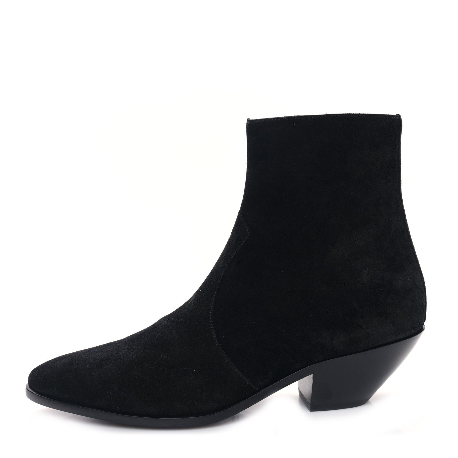 Saint Laurent Suede Chelsea Boots 38.5 Black 1 of 9