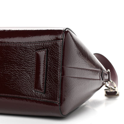 Givenchy Crinkled Patent Calfskin Small Antigona Aubergine 10 of 11