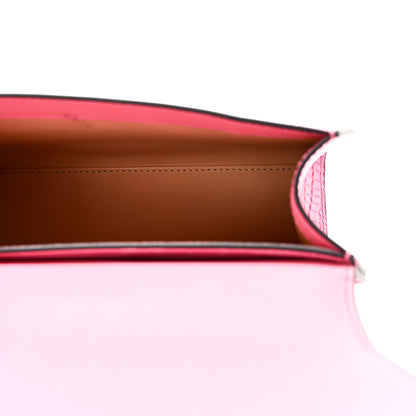 Moynat Matte Crocodile Rejane BB Pink 5 of 9