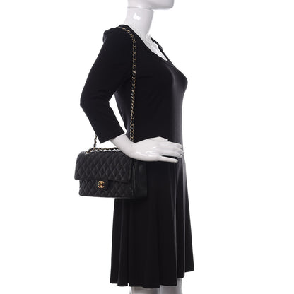 Chanel Caviar Quilted Medium Double Flap Black 2 of 12