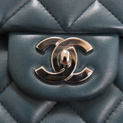 Chanel Lambskin Quilted Maxi Flap Turquoise 11 of 11