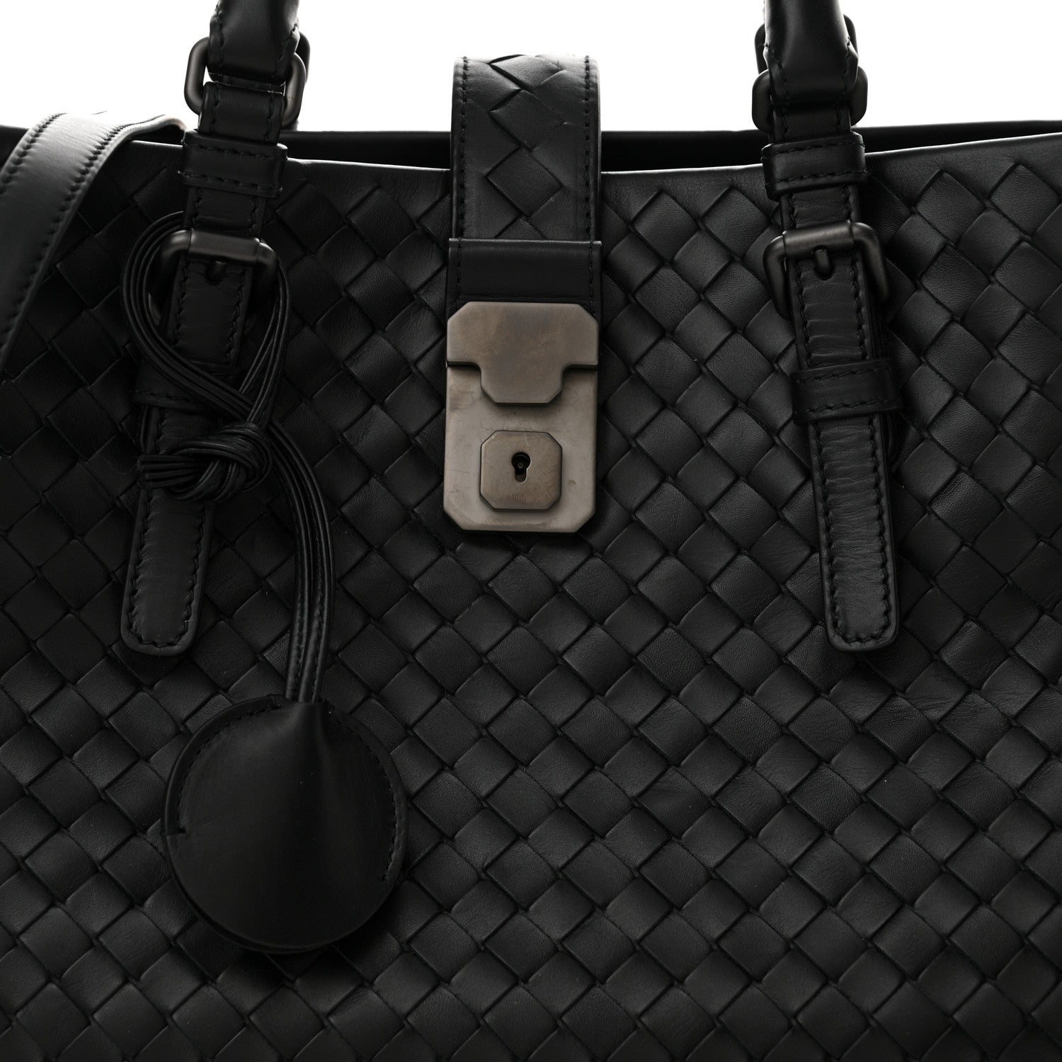 Bottega Veneta Light Calf Intrecciato Small Roma Black 7 of 10