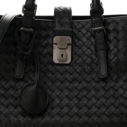Bottega Veneta Light Calf Intrecciato Small Roma Black 7 of 10