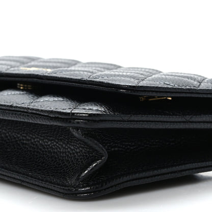 Chanel Caviar Quilted Wallet on Chain WOC Black 9 of 9