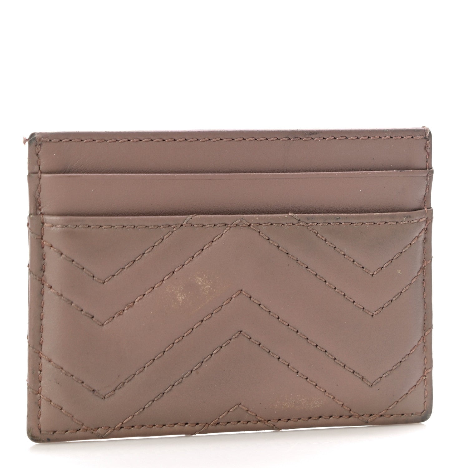 Gucci Calfskin Matelasse GG Marmont Card Holder Porcelain Rose 3 of 10