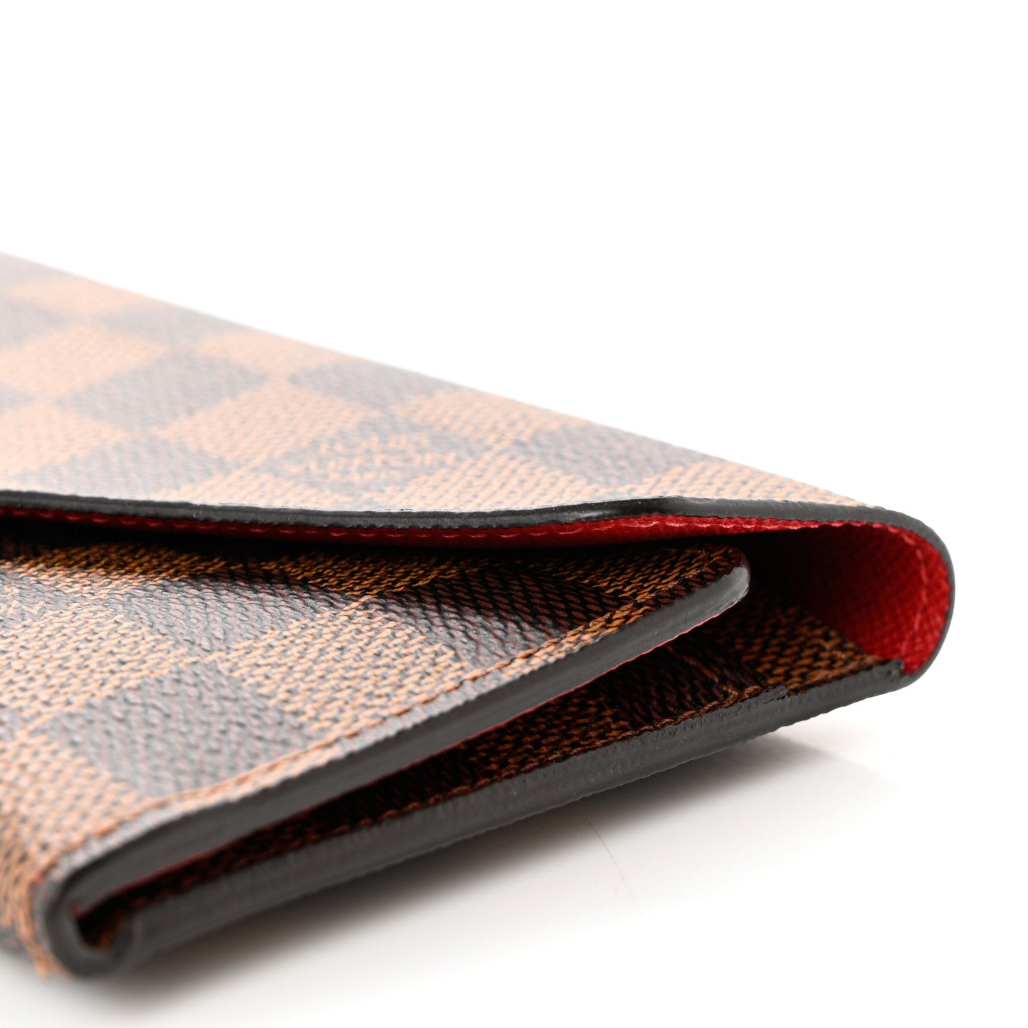 Louis Vuitton Damier Ebene Josephine Wallet Red 9 of 10
