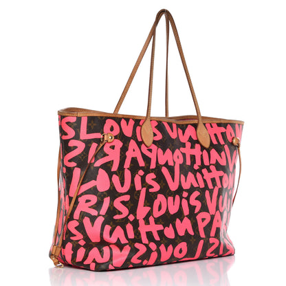 Louis Vuitton Monogram Graffiti Neverfull GM Fuchsia 3 of 19