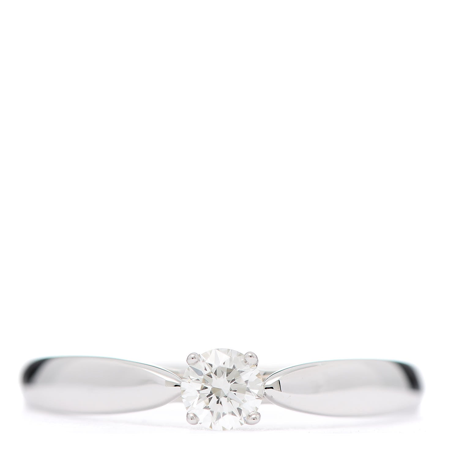 Tiffany Platinum Diamond .18ct Harmony Solitaire Engagement Ring 52 6 1 of 9